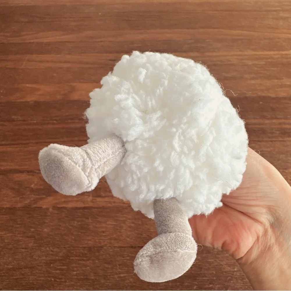 Cute Snowball Plush Keychain Bag Charm Kawaii Soft Mini Stuffed Toy Gift New